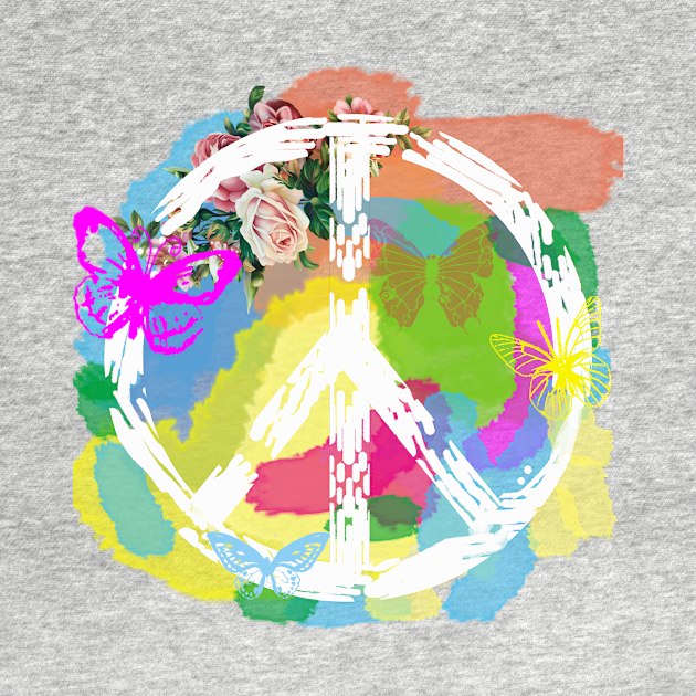 Retro Peace Sign by thelimetree